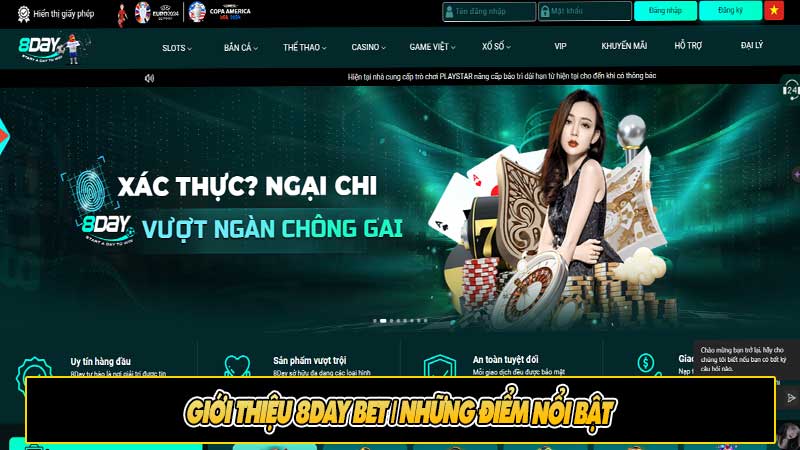 Giới thiệu 8day bet | Những điểm nổi bật